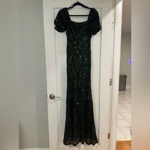 Windsor Emerald Sequin Gown